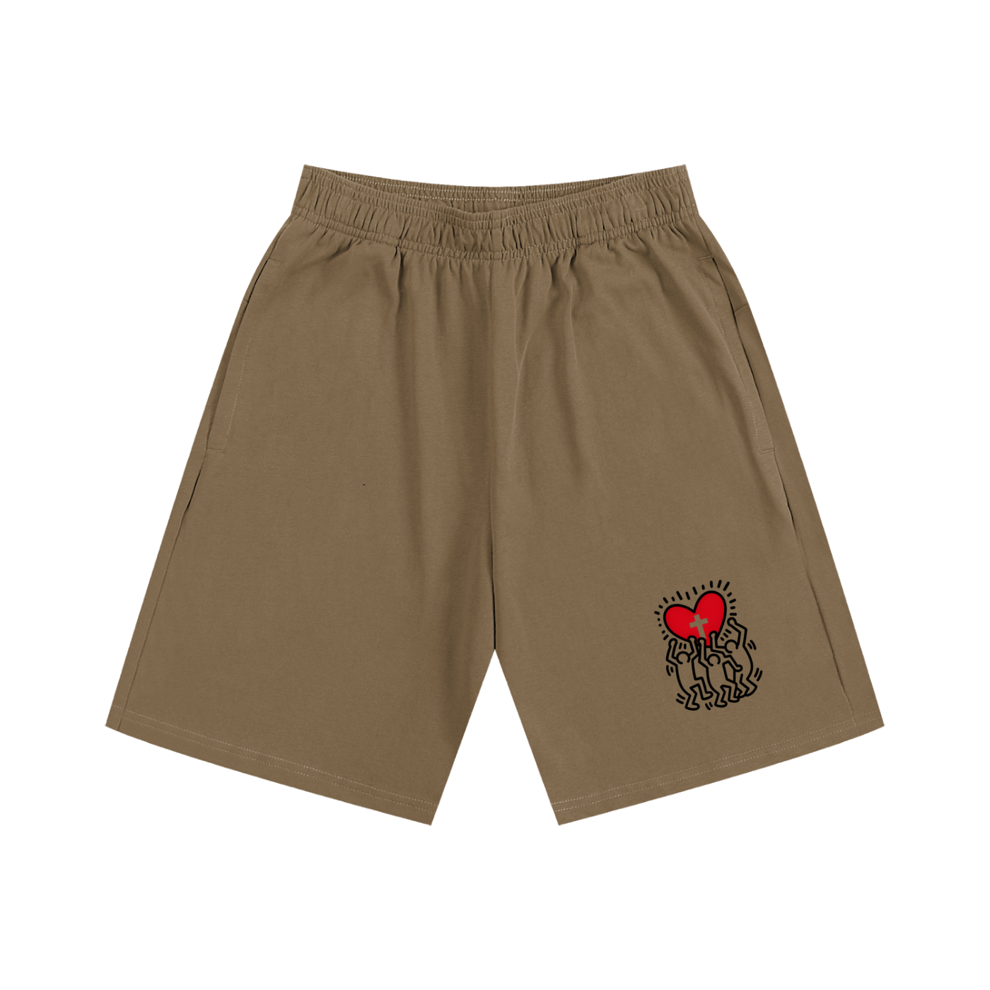 Hearts Above Inspired by Artistry of RH Essential Heavyweight Cotton Shorts