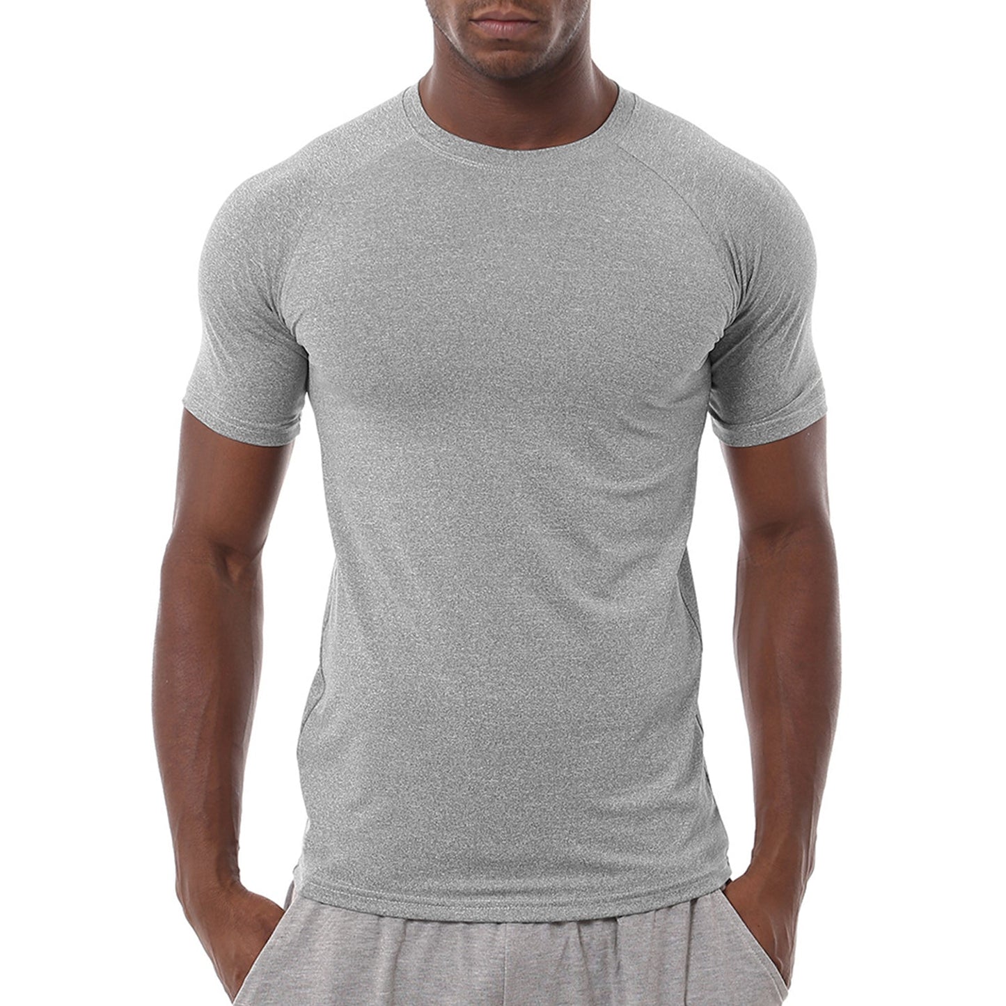 Challenge Yourself Gym Shirt Men's Raglan Sleeve Sports Tee - Mighty Lifestyle