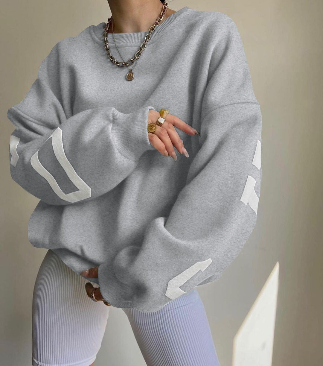 Chicago Phoenix Sweater | Casual Letters Print Sweatshirt Women Fashion Fleece Long Sleeve Loose Hoodies Y2k Streetwear Autumn Winter Lady Pullovers - Mighty Lifestyle