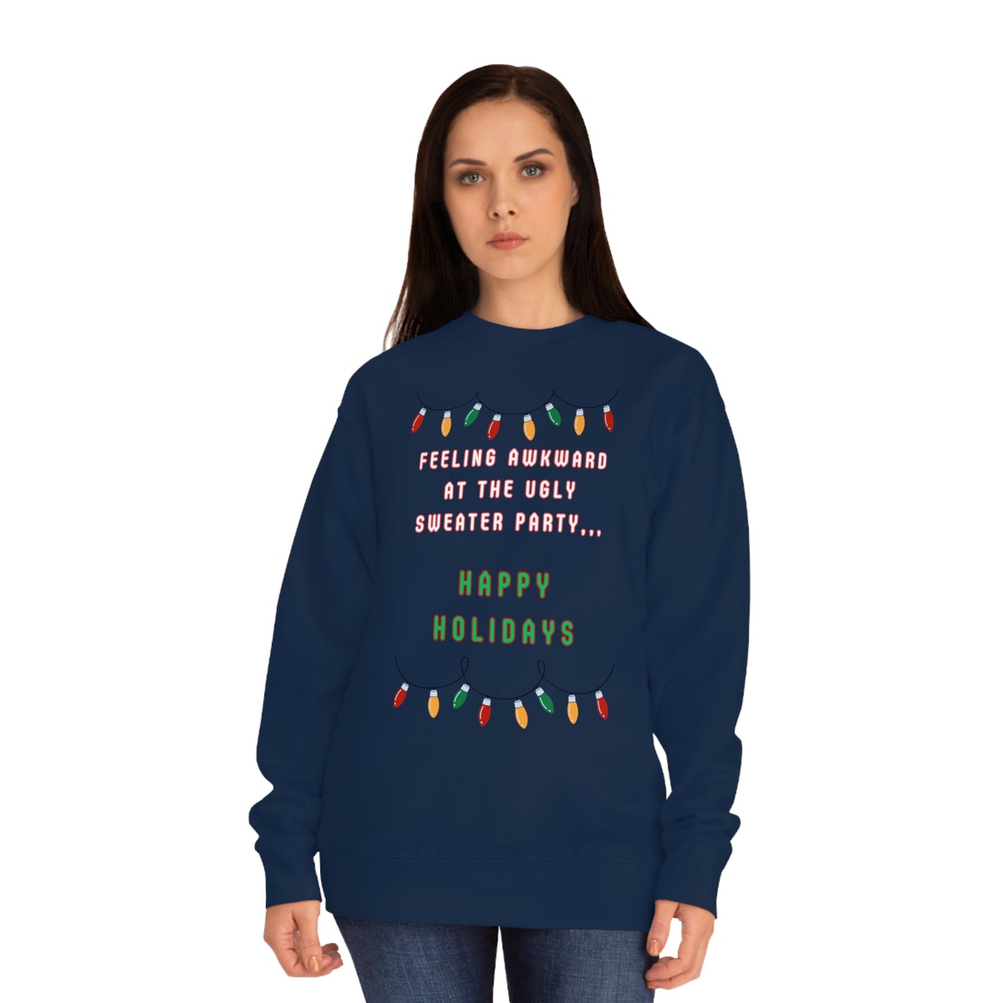 Christmas Sweater, Holiday Sweater, Ugly Sweater, Sweater Party, Funny Christmas Sweater, Unisex Crew Sweatshirt - Mighty Lifestyle