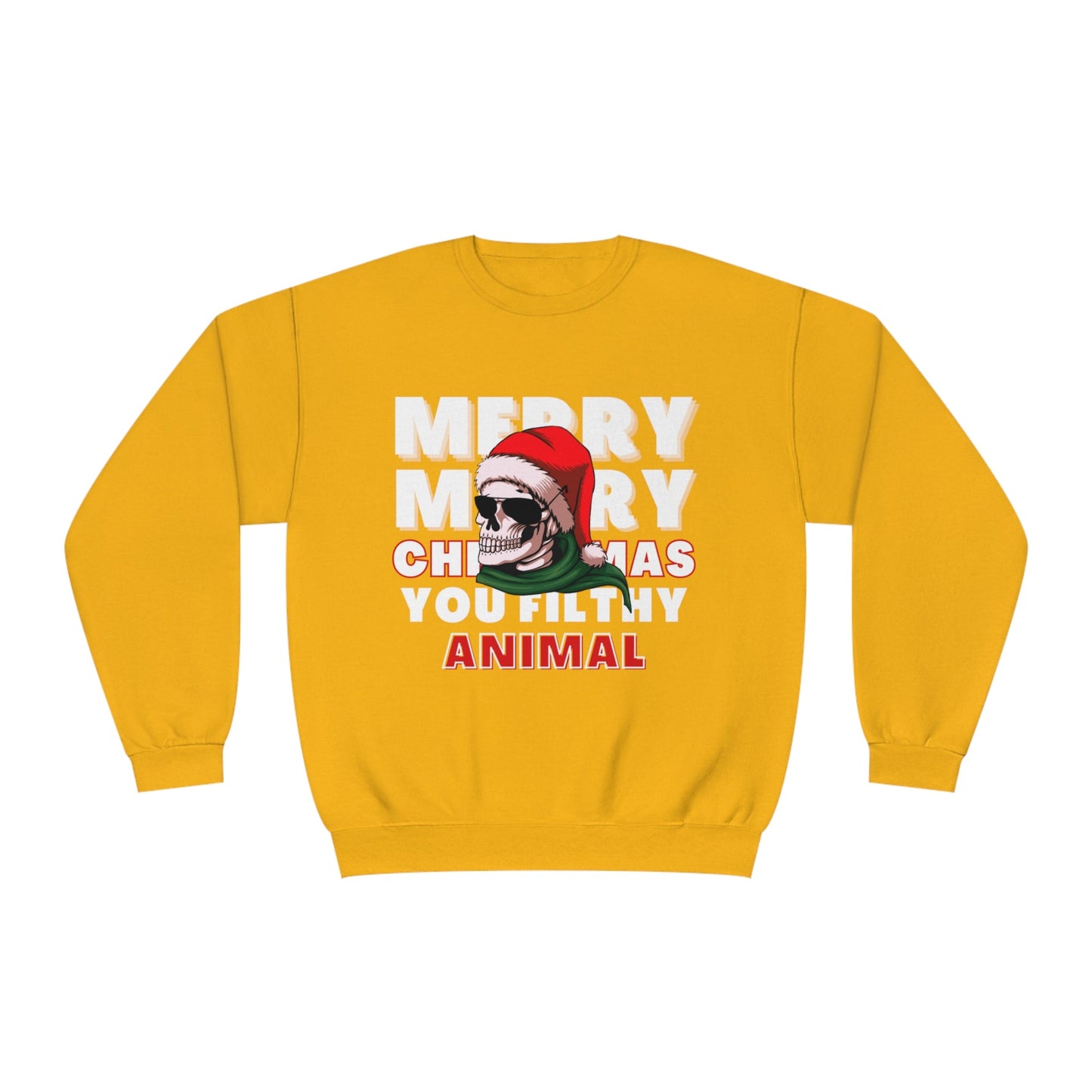 Christmas Sweater, Merry Christmas, Ugly Christmas Sweater, Holiday Sweater, Scary Christmas, Unisex NuBlend® Crewneck Sweatshirt - Mighty Lifestyle