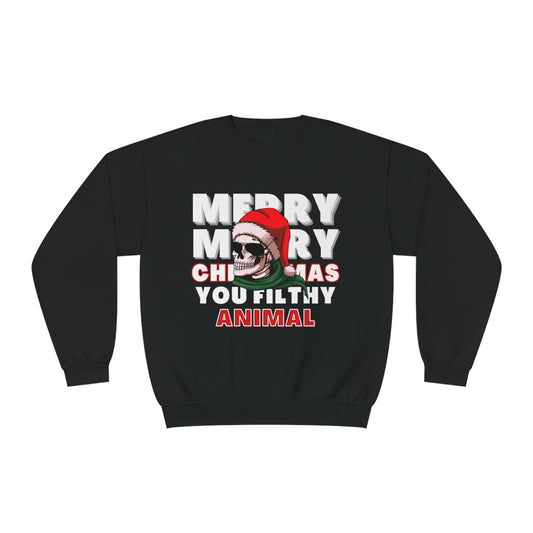 Christmas Sweater, Merry Christmas, Ugly Christmas Sweater, Holiday Sweater, Scary Christmas, Unisex NuBlend® Crewneck Sweatshirt - Mighty Lifestyle
