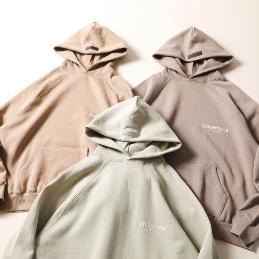 Comfortable FOG Double Thread Chest Small Flocking Letter Printed Hooded Sweater Loose High Street American Hoodie - Mighty Lifestyle