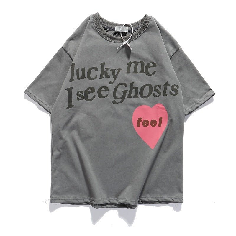 Coolie Gal and Guy Streetwear Shirt | High Street Kanye Unisex Graffiti Print Love Short Sleeve T shirt - Mighty Lifestyle