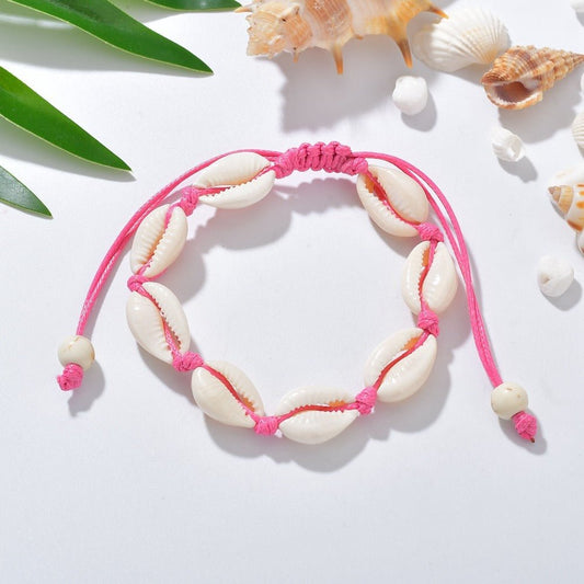 Cowrie Shells Bracelet | African Bracelet | Trendy Casual Handwear Shell Weaving Bracelet - Mighty Lifestyle