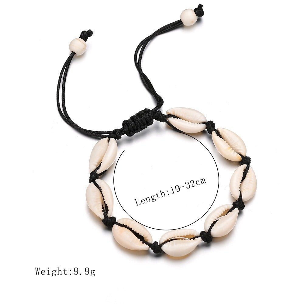 Cowrie Shells Bracelet | African Bracelet | Trendy Casual Handwear Shell Weaving Bracelet - Mighty Lifestyle
