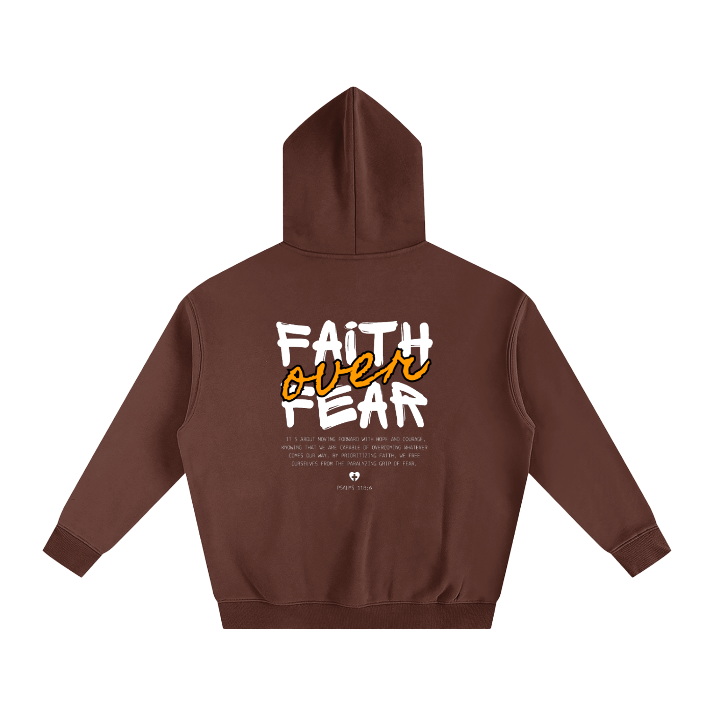 Faith Over Fear Oversize Fleeced Hoodie