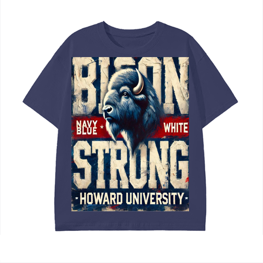 Howard University HU Howard U HBCU Howard Shirt Pure Cotton Unisex T-Shirt - Howard University Bison Strong HBCU Shirt – Unisex Pure Cotton Short Sleeve Tee | Howard University T-Shirt – Official HBCU Bison Strong Tee, Unisex Pure Cotton Short Sleeve Tee