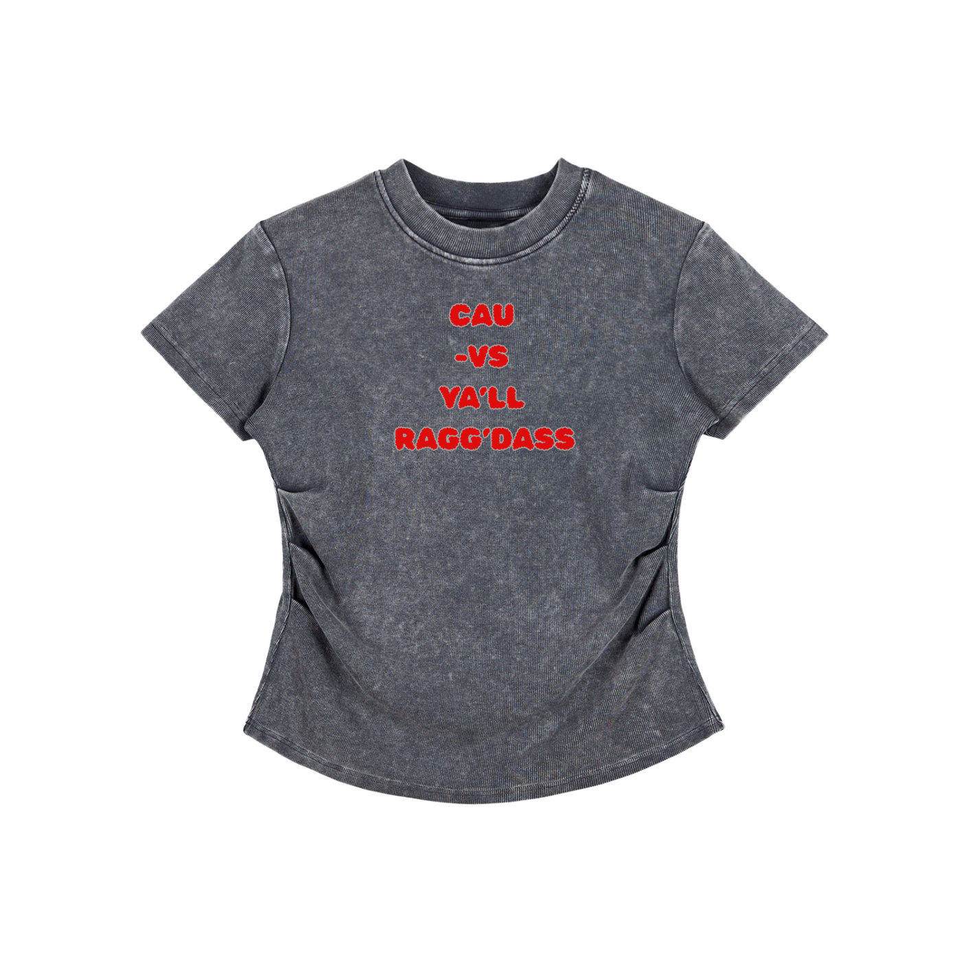 CAU Shirt, CAU Tshirt, Clark Atlanta University, Clark Atlanta Tee, CAU Vintage Washed Bodycon Cotton T-Shirt | Ragg’Dass