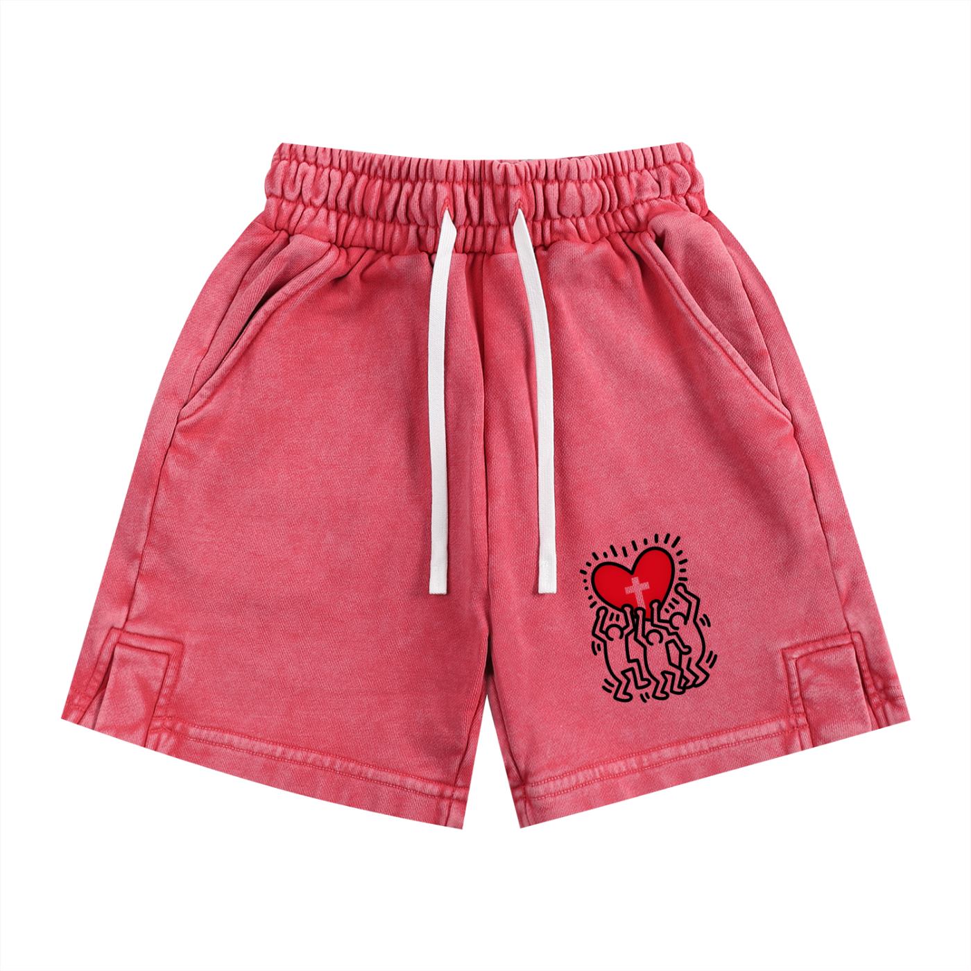 Hearts Above Inspired by Artistry of RH Snow Washed Kids' Shorts