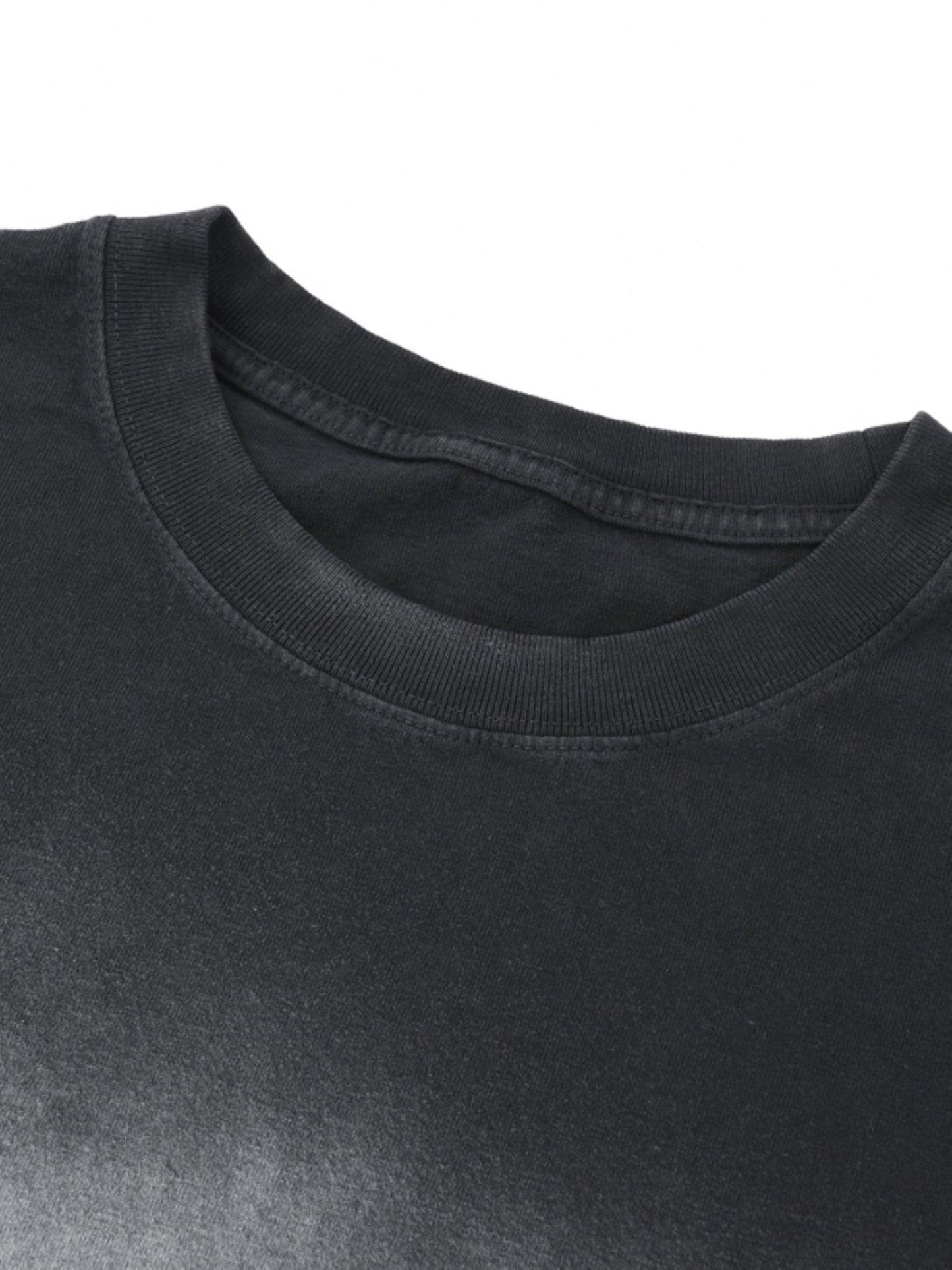 DIFFERENT Square Patch Monkey Washed Drop Shoulder T-Shirt - Mighty Lifestyle