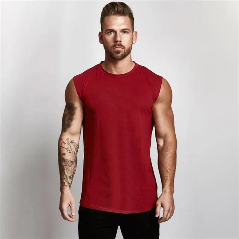 DO THE WORK Gym Shirt Muscle Shirt Fitted Shirt Gyms Clothing Workout Sleeveless Shirt Tank Top Men Bodybuilding Fitness Mens Sportwear Muscle Vests Men Tanktop - Mighty Lifestyle