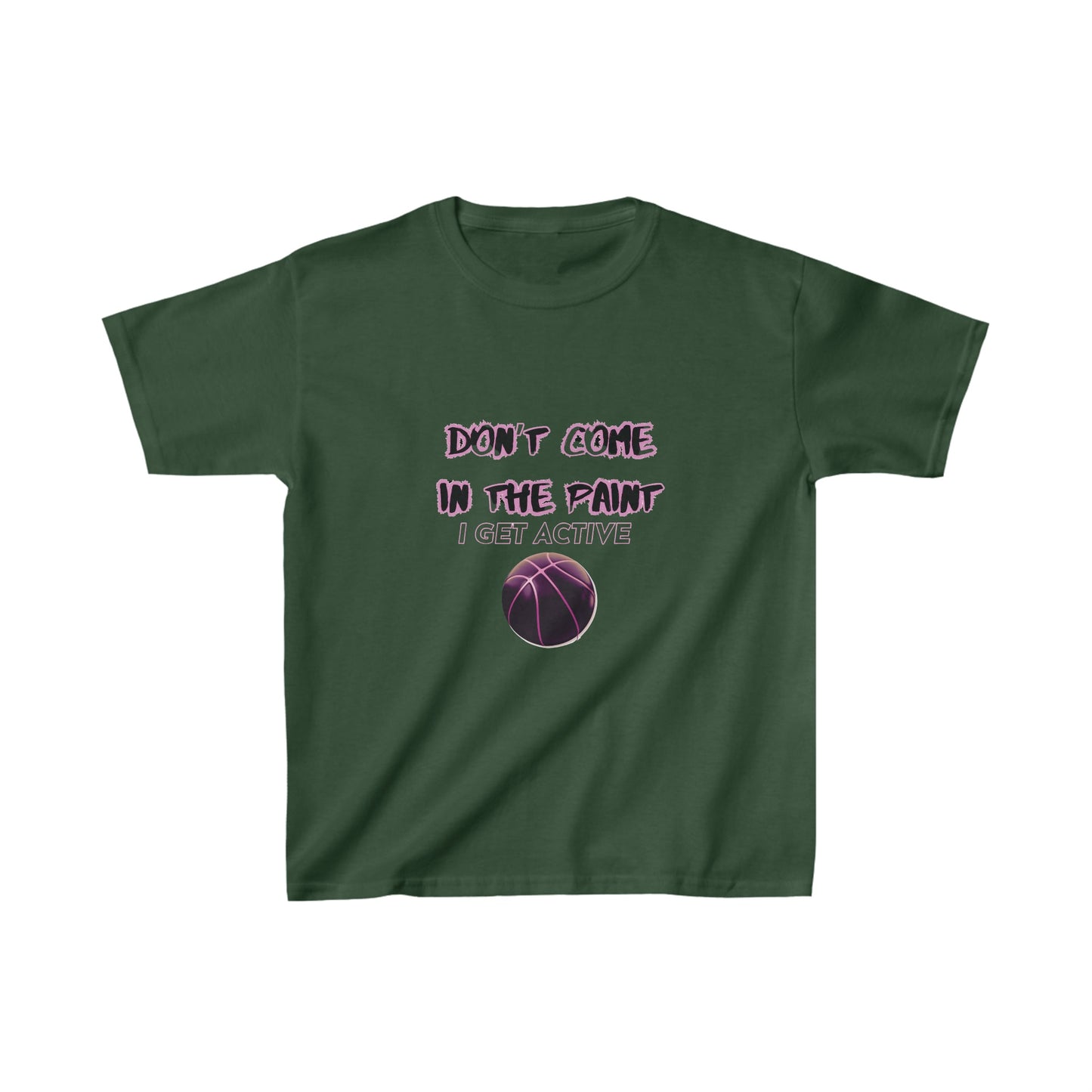 Don’t Come in the Paint I GET ACTIVE | Youth Kids Basketball Shirt | Sports Shirt Basketball Shirt | Casual or Sports Shirt for Kids - Mighty Lifestyle