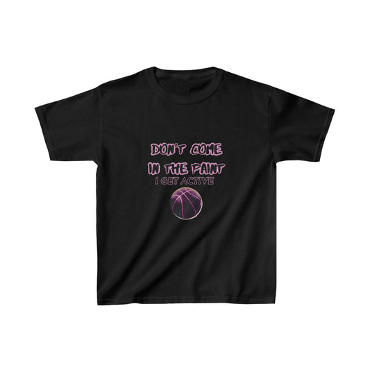 Don’t Come in the Paint I GET ACTIVE | Youth Kids Basketball Shirt | Sports Shirt Basketball Shirt | Casual or Sports Shirt for Kids - Mighty Lifestyle