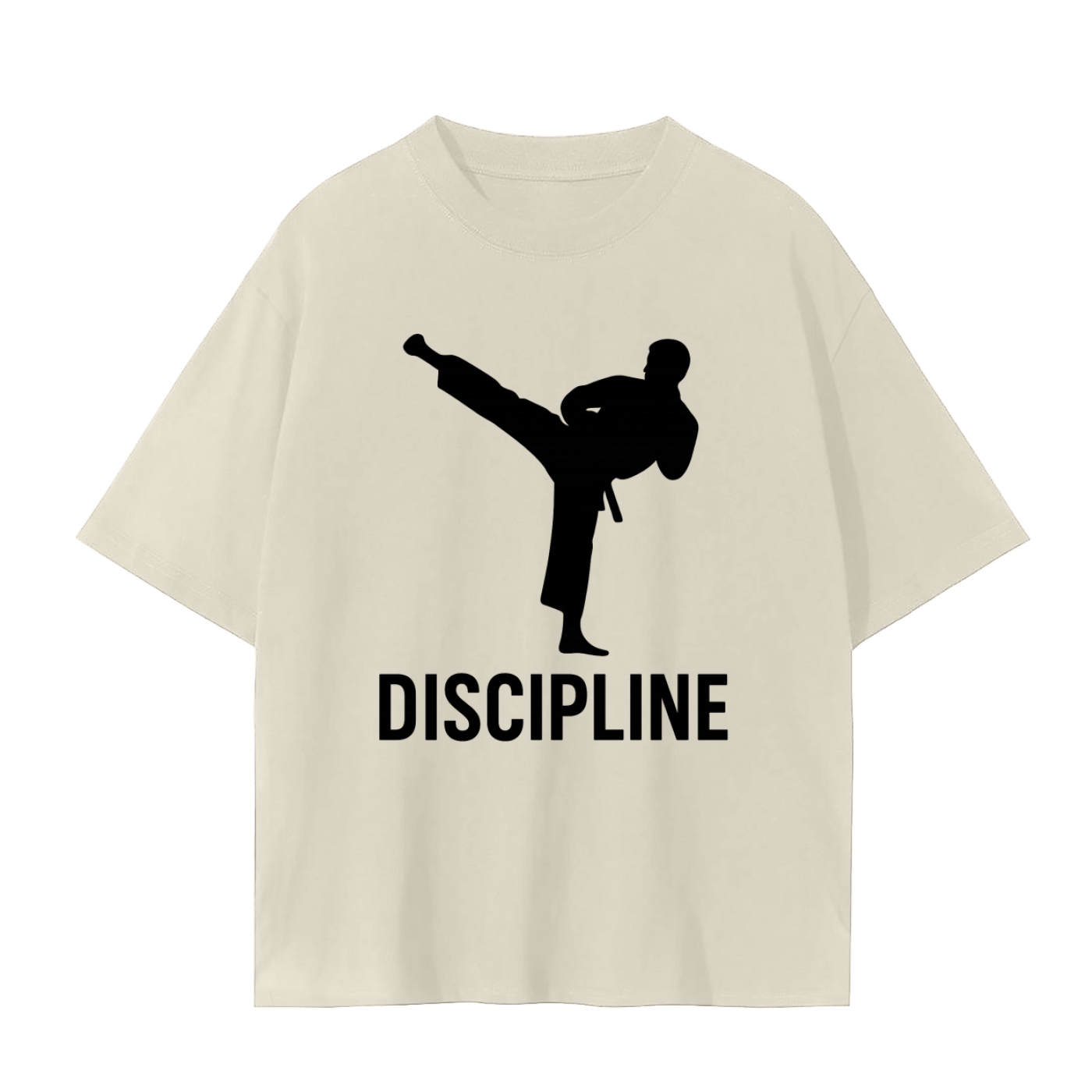 Discipline Taekwondo T-Shirt – Seamless 100% Cotton Martial Arts Tee for Men & Women | Karate Dojang Training Top | Taekwondo Gift Shirt Discipline TaeKwondo Unisex Seamless T-Shirt