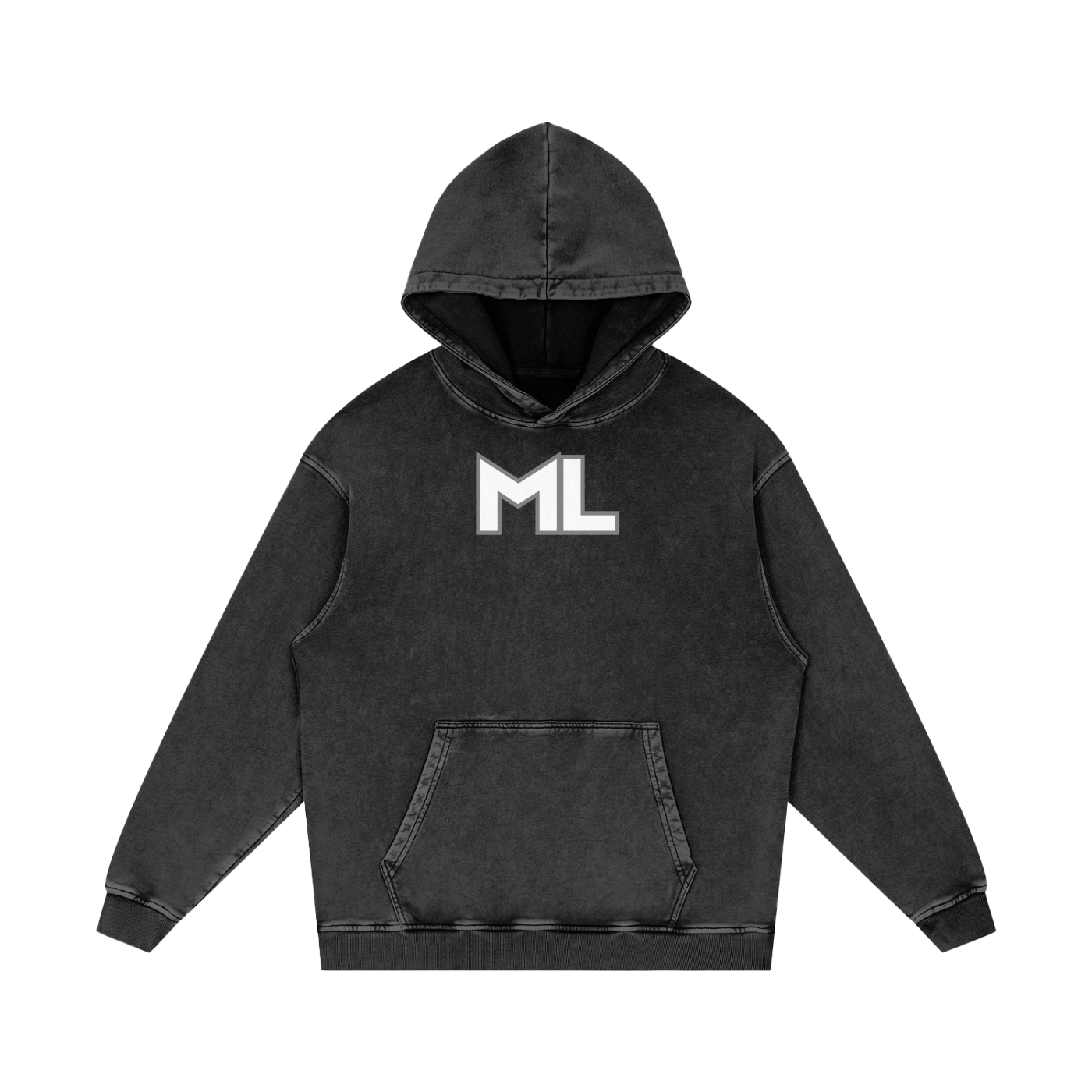 ML Faith Based Acid Wash Oversize Hoodie - Christian Apparel Unisex