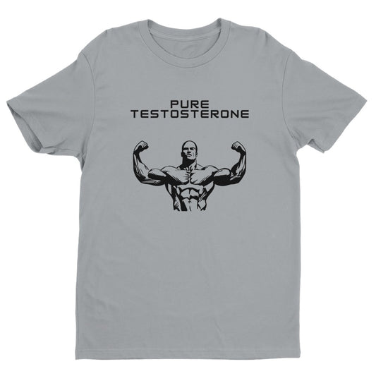 Pure Testosterone Men's Fitted T-Shirt | Gym ShirtFunny Gym Shirt - Crossfit or Gym Shirt for Body Builder.
