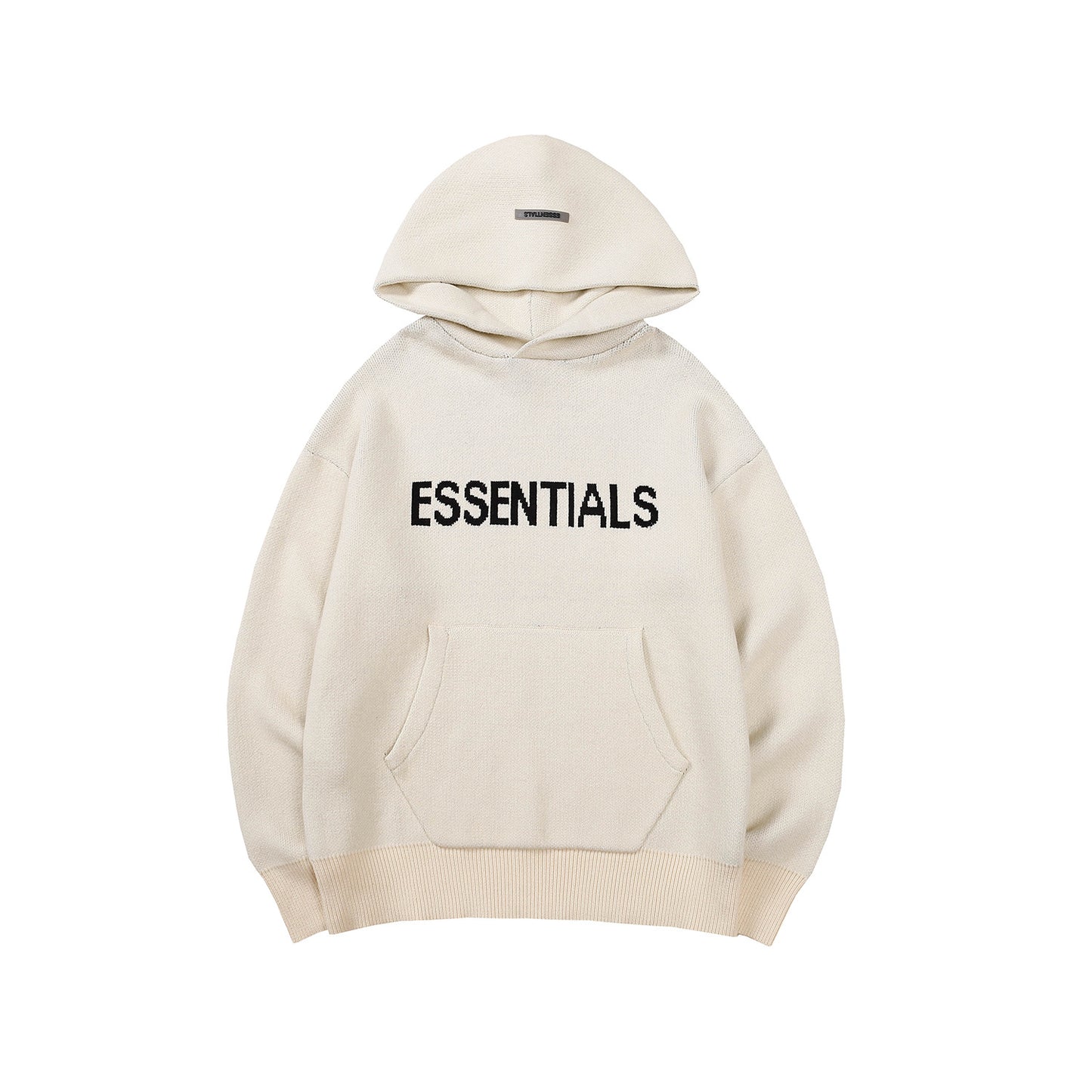 Essential style hooded pullover hoodie sweater plus pile