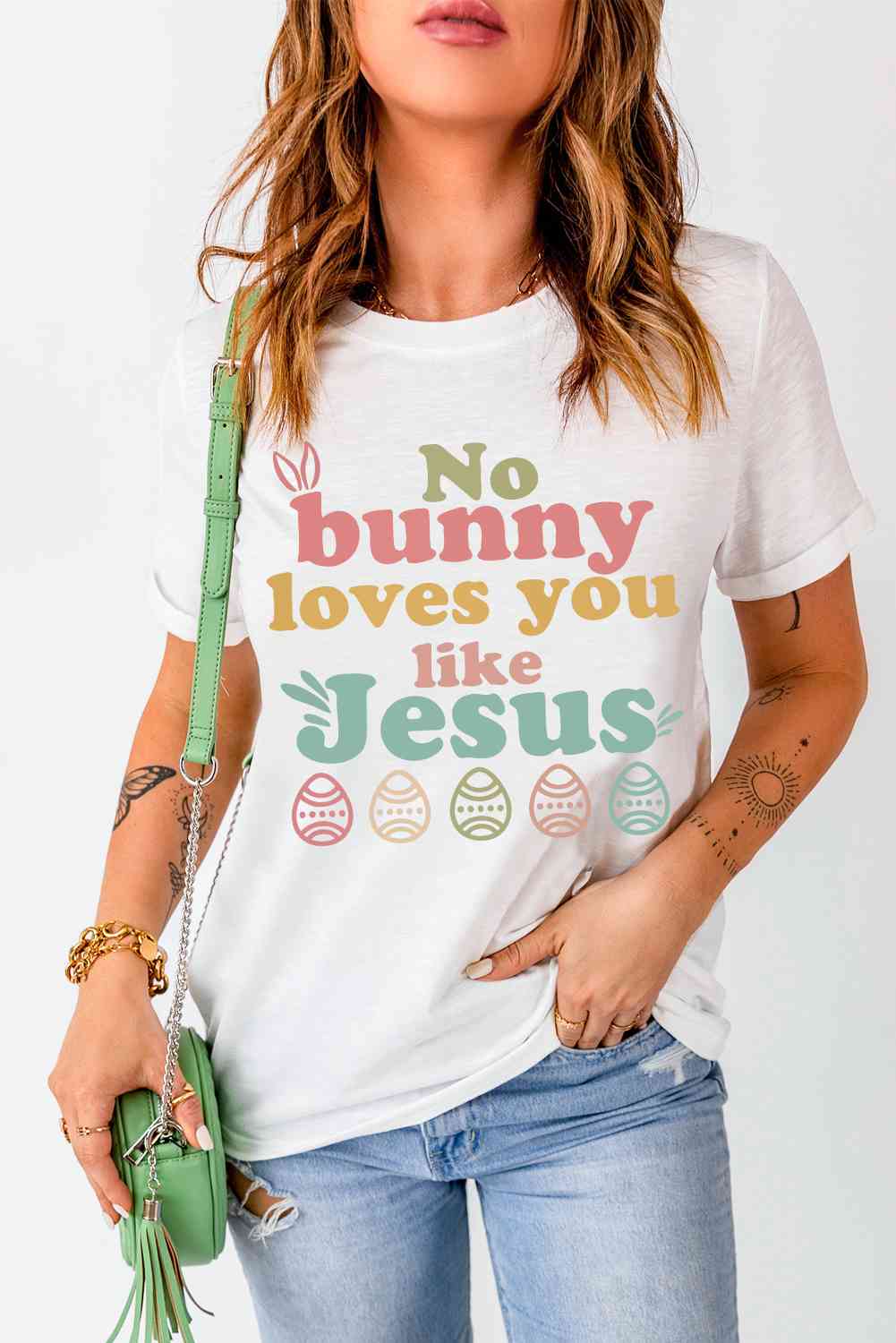 Easter NO BUNNY LOVES YOU LIKE JESUS T-Shirt - Mighty Lifestyle