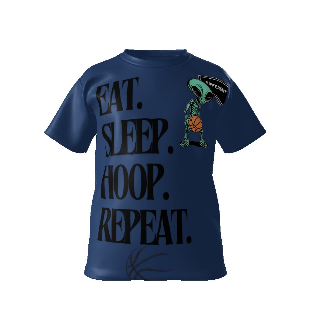 EAT SLEEP HOOP REPEAT YOUTH SHIRT, Kids Softstyle T-Shirt - Mighty Lifestyle
