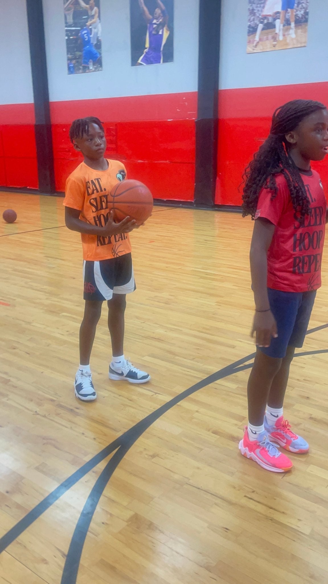 EAT SLEEP HOOP REPEAT YOUTH SHIRT, Kids Softstyle T-Shirt - Mighty Lifestyle