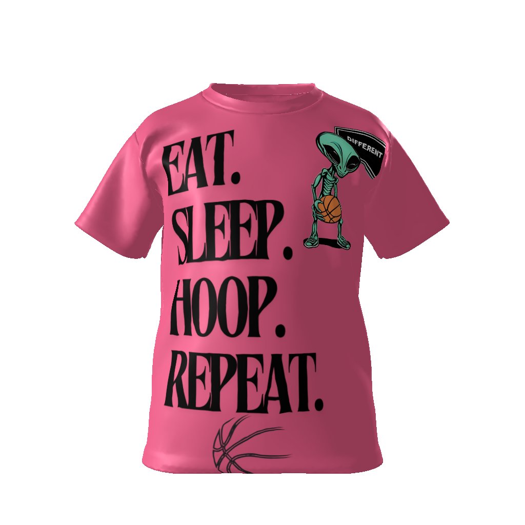 EAT SLEEP HOOP REPEAT YOUTH SHIRT, Kids Softstyle T-Shirt - Mighty Lifestyle