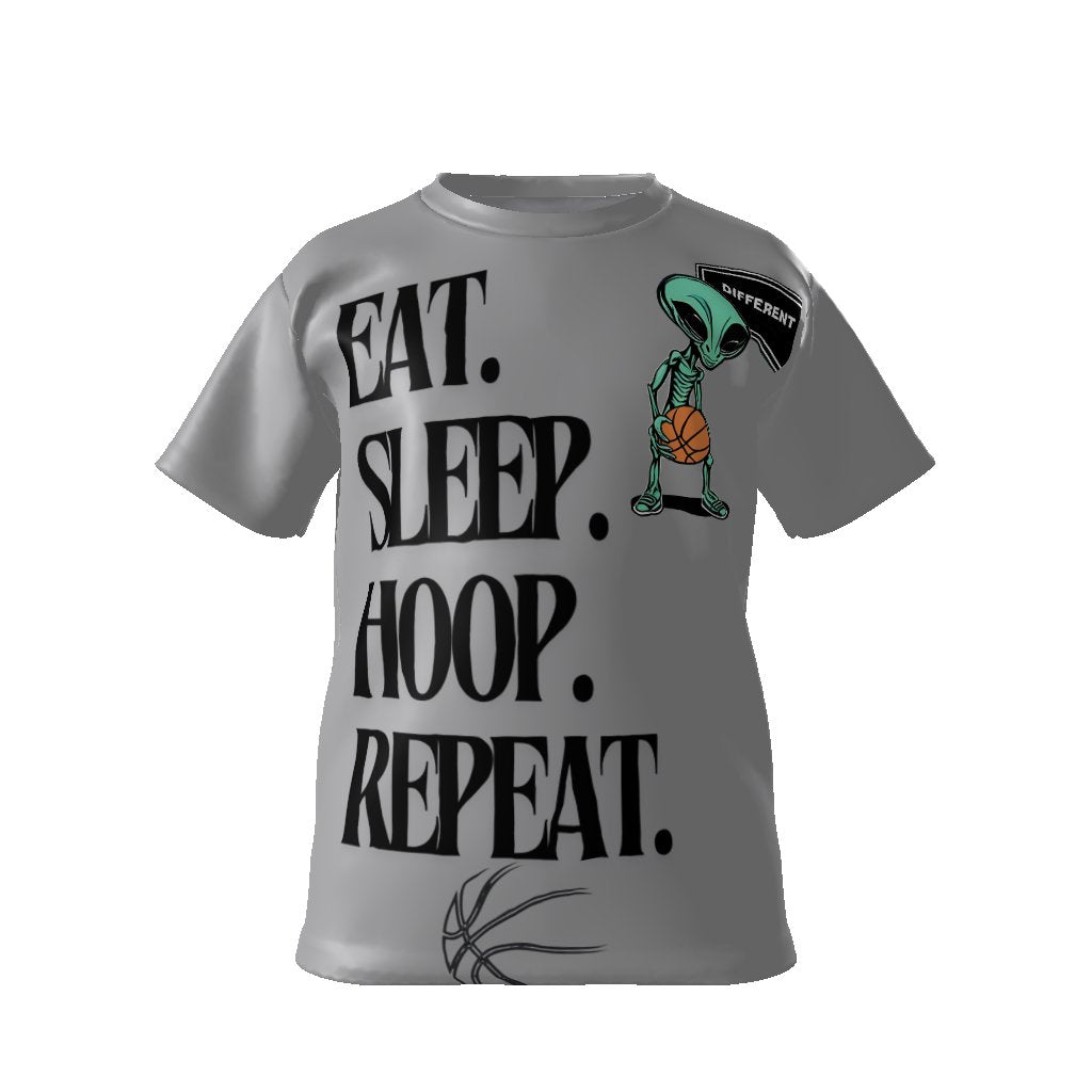 EAT SLEEP HOOP REPEAT YOUTH SHIRT, Kids Softstyle T-Shirt - Mighty Lifestyle