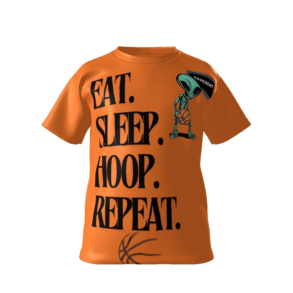 EAT SLEEP HOOP REPEAT YOUTH SHIRT, Kids Softstyle T-Shirt - Mighty Lifestyle