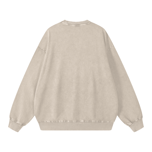 Hearts Above Inspired by Artistry of R H. Acid Wash Oversize Sweatshirt