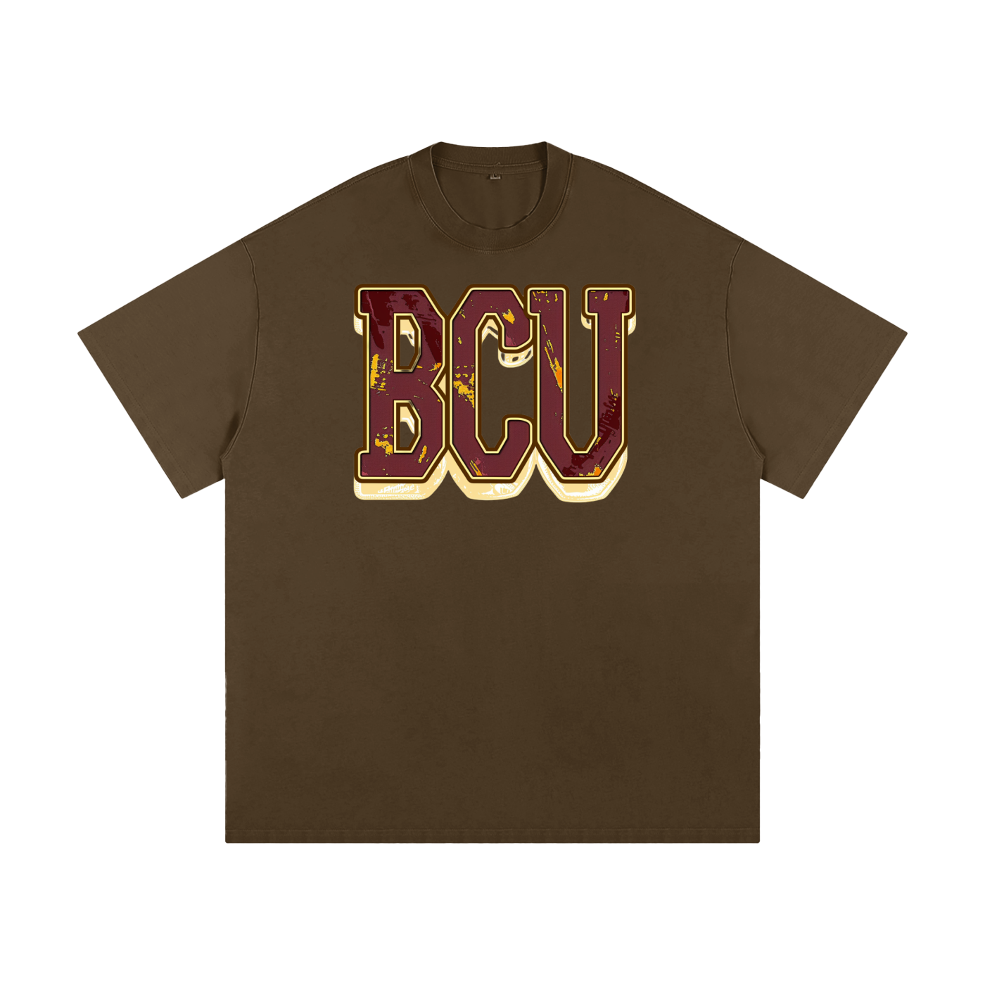 BCU Distressed BCU Bethune Cookman Heavyweight Loose Fit T-Shirt