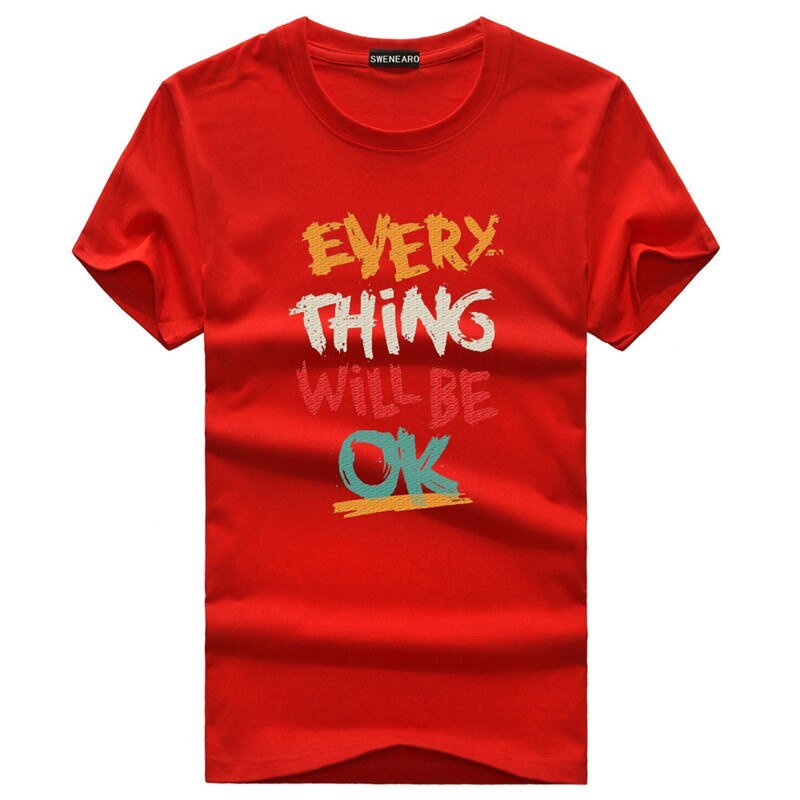 ELevated | Everything Will Be Okay | Men's T-Shirt New Men's T-Shirts Plus Size S - 5XL Summer Short Sleeve Men's T Shirts Men's T Shirts TShirts Homme T - Shir - Mighty Lifestyle