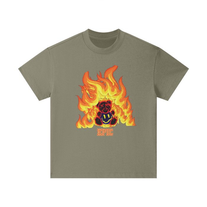 Epic Elite Kids heavyweight FOG 100% Cotton Youth T-Shirt - Mighty Lifestyle