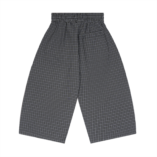 Royal Unisex Plaid Loose Capri Shorts