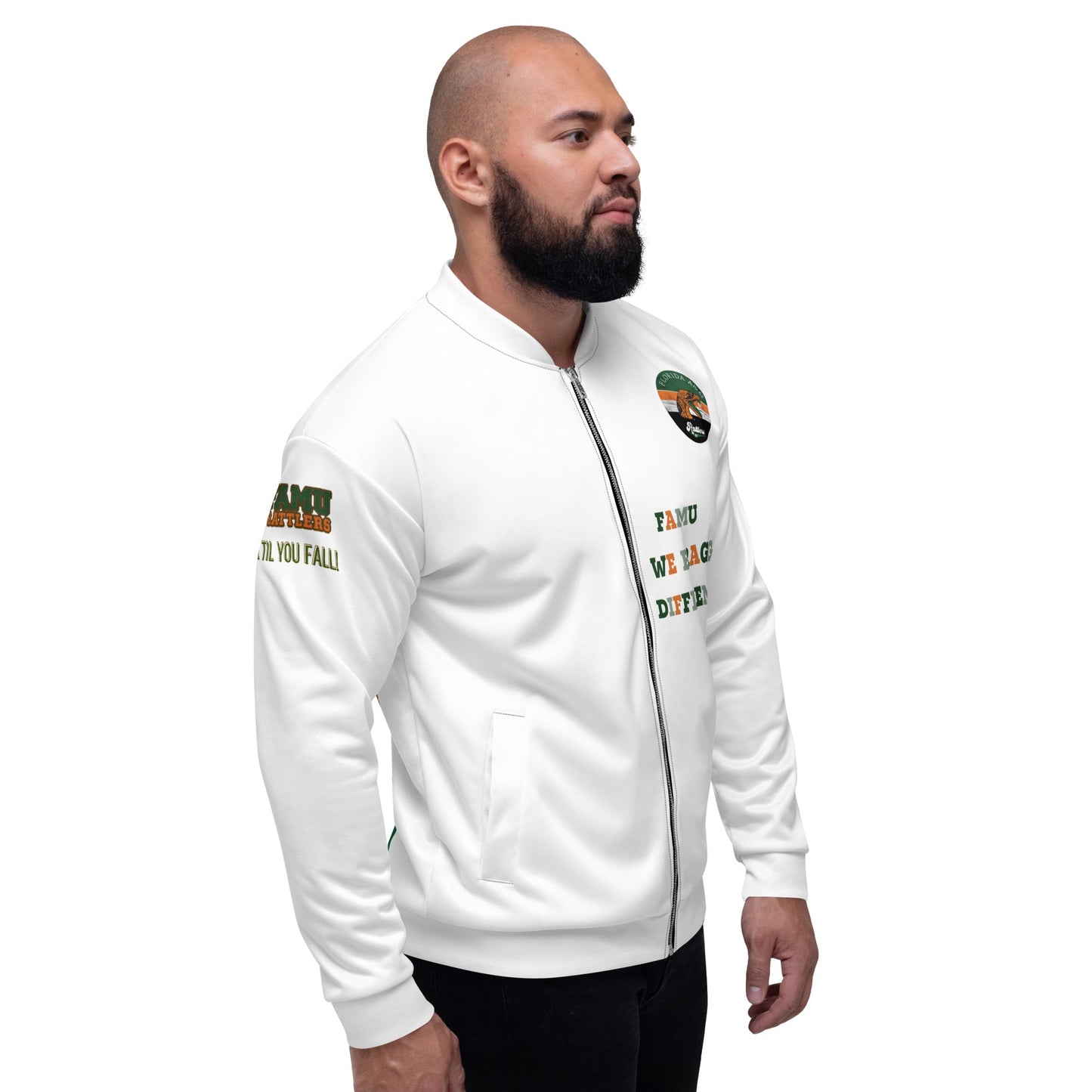 FAFO Jacket | FAMU Ball Til You Fall Jacket | HBCU Unisex Bomber Jacket - Mighty Lifestyle