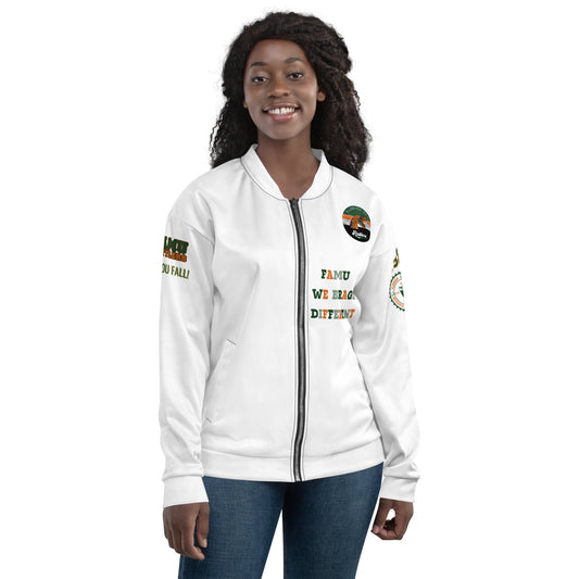 FAFO Jacket | FAMU Ball Til You Fall Jacket | HBCU Unisex Bomber Jacket - Mighty Lifestyle