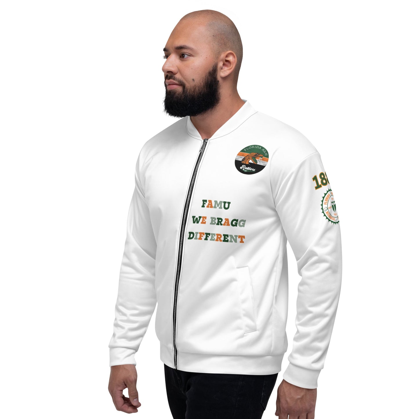 FAFO Jacket | FAMU Ball Til You Fall Jacket | HBCU Unisex Bomber Jacket - Mighty Lifestyle