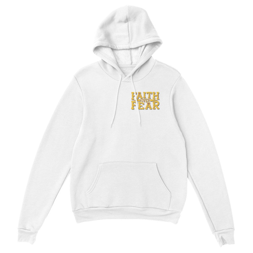 Faith Over Fear Hoodie, Spiritual Hoodie, Christian Hoodie, Bible Hoodie, Inspirational Hoodie, Gift for Mom, Gift for Dad - Mighty Lifestyle