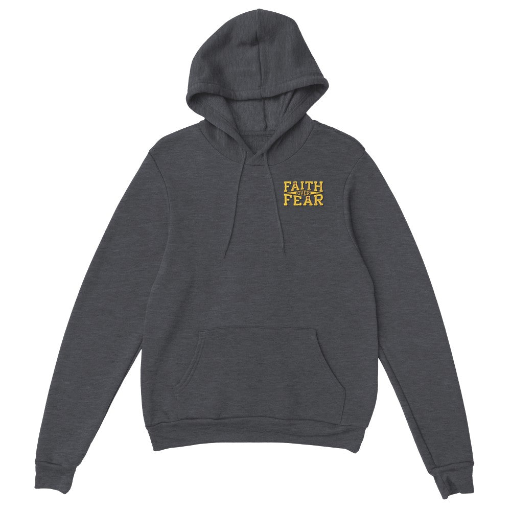 Faith Over Fear Hoodie, Spiritual Hoodie, Christian Hoodie, Bible Hoodie, Inspirational Hoodie, Gift for Mom, Gift for Dad - Mighty Lifestyle