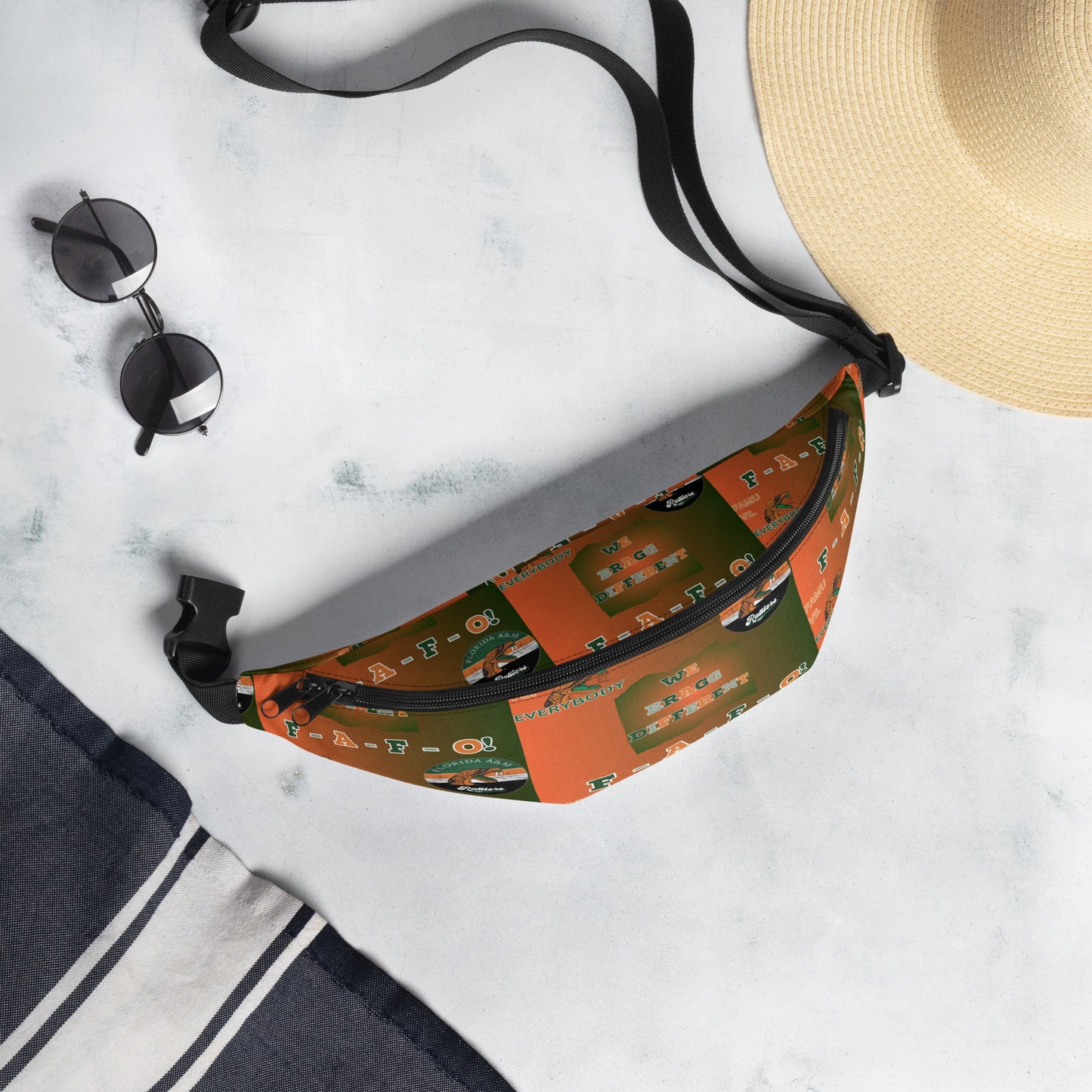 FAMU Bag, FAMU Waist Bag, FAMU Fanny Pack, Florida A & M University Bag - Mighty Lifestyle