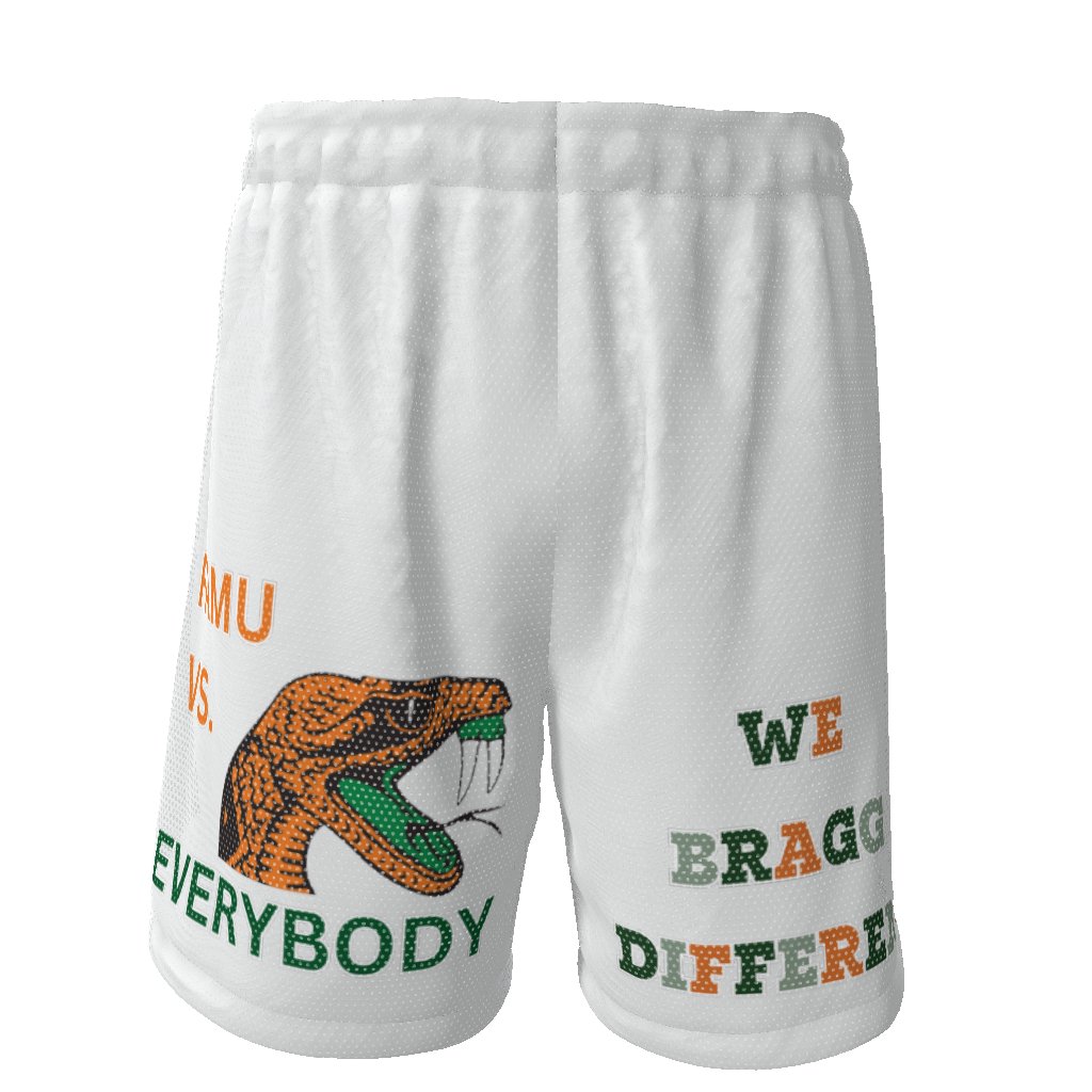 FAMU HBCU Sports Athletic Basketball Streetwear EE Shorts - Mighty Lifestyle
