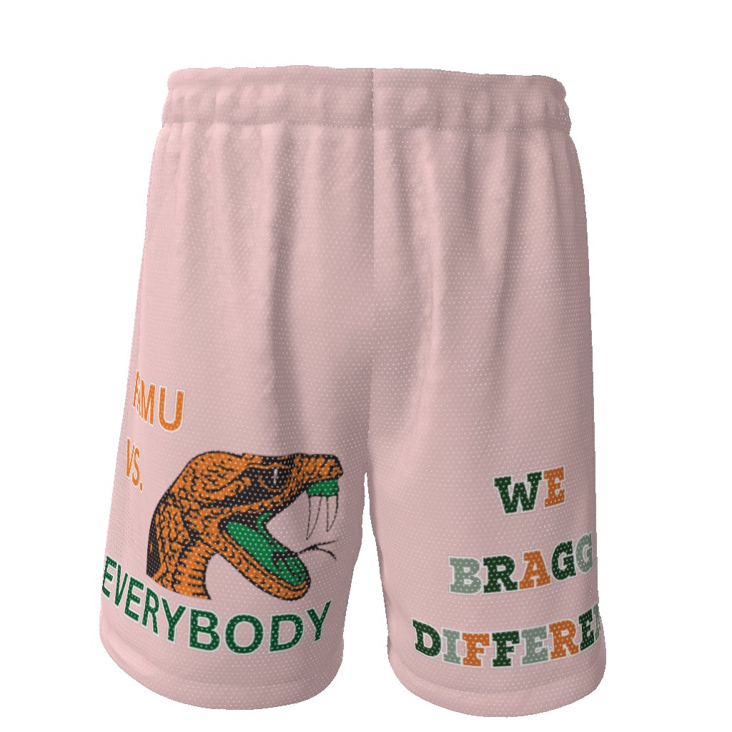 FAMU HBCU Sports Athletic Basketball Streetwear EE Shorts - Mighty Lifestyle