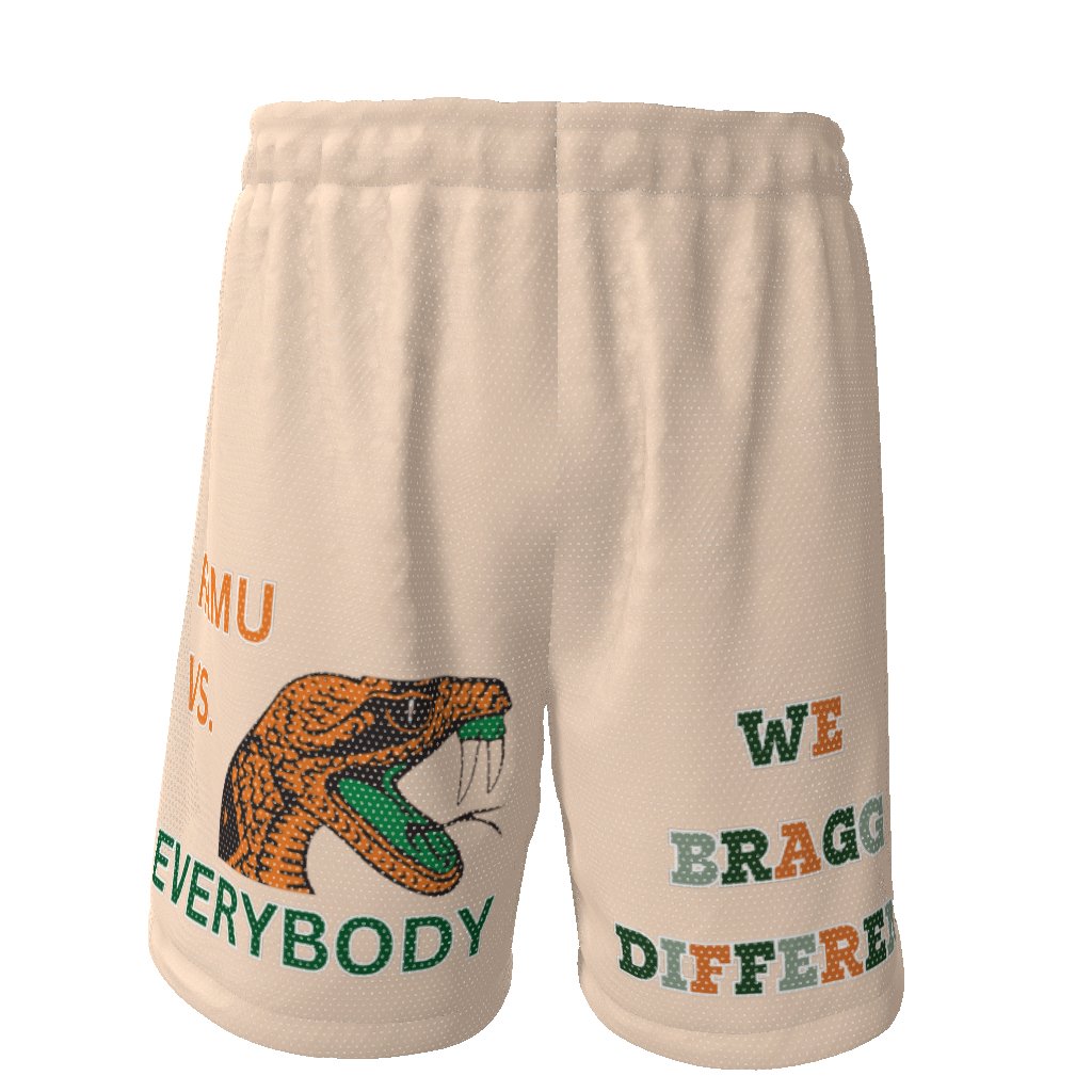 FAMU HBCU Sports Athletic Basketball Streetwear EE Shorts - Mighty Lifestyle