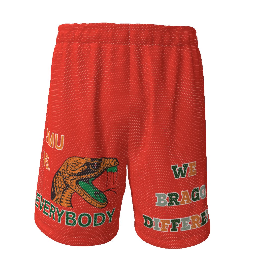 FAMU HBCU Sports Athletic Basketball Streetwear EE Shorts - Mighty Lifestyle