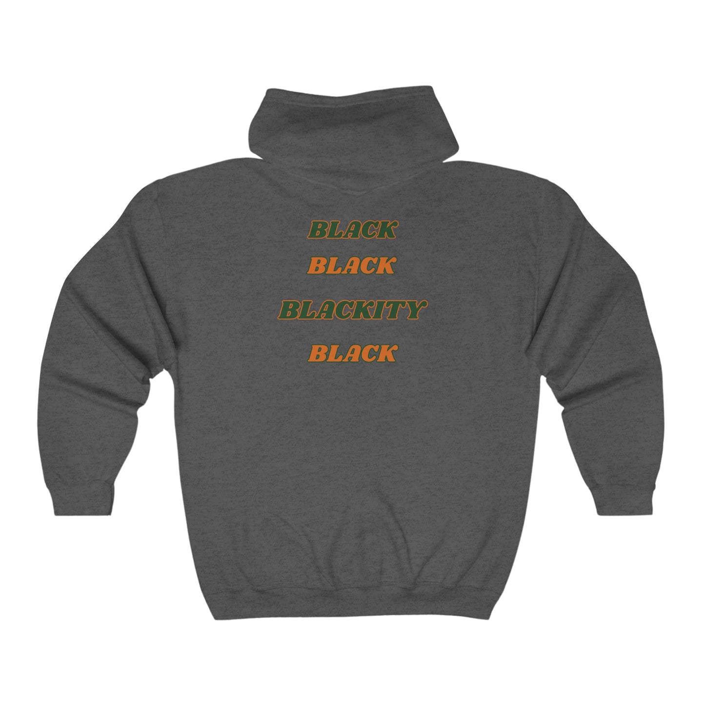 FAMU Hoodie, FL A&M U, HBCU Football, HomeComing, Classic Grad, Football, Black Excellence, Unisex Heavy Blend™ Full Zip Hooded Sweatshirt - Mighty Lifestyle