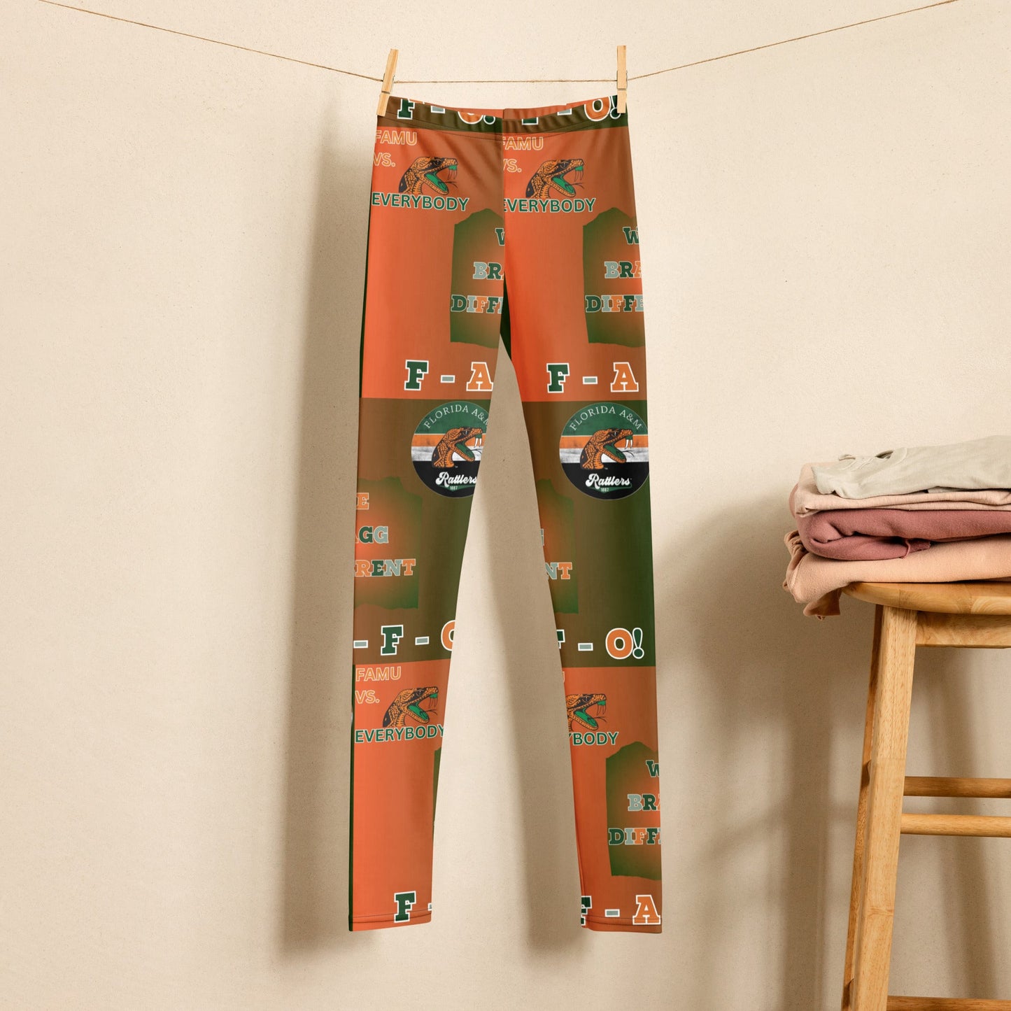 FAMU Rattlers BRAGG Youth Leggings - Mighty Lifestyle