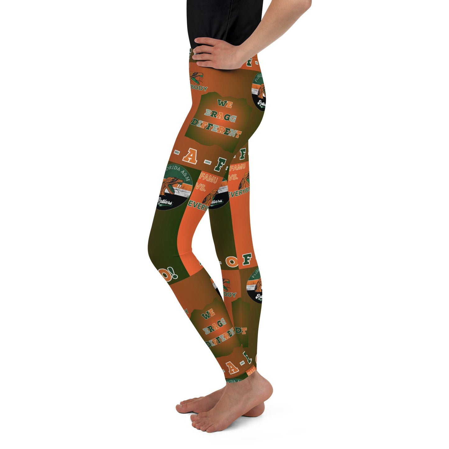 FAMU Rattlers BRAGG Youth Leggings - Mighty Lifestyle