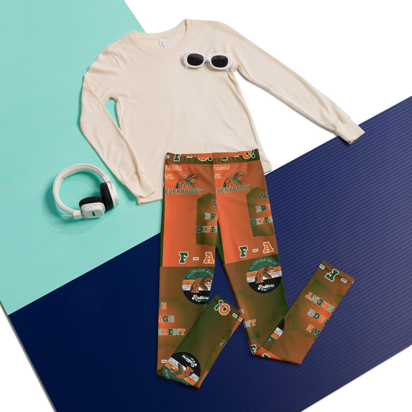 FAMU Rattlers BRAGG Youth Leggings - Mighty Lifestyle