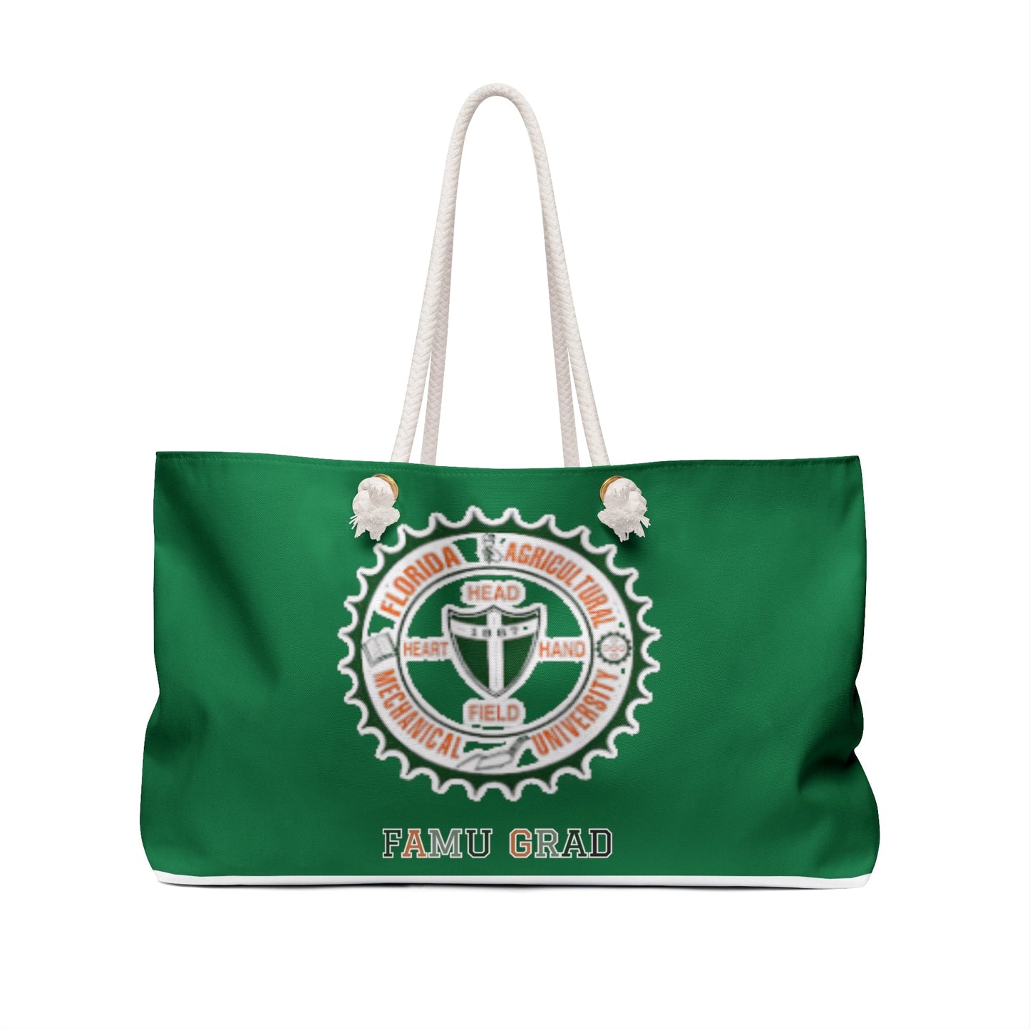 FAMU Unique, Two Toned, Dual Colored, Trendy, Popular Bag, Large Tote, FAMU HBCU Purse Tote, Weekender Bag - Mighty Lifestyle