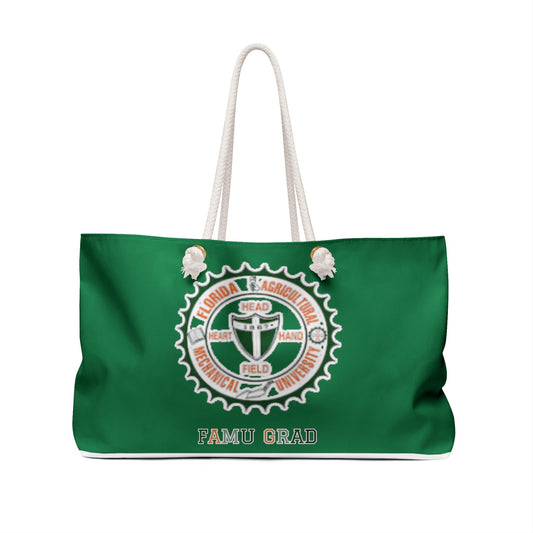 FAMU Unique, Two Toned, Dual Colored, Trendy, Popular Bag, Large Tote, FAMU HBCU Purse Tote, Weekender Bag - Mighty Lifestyle