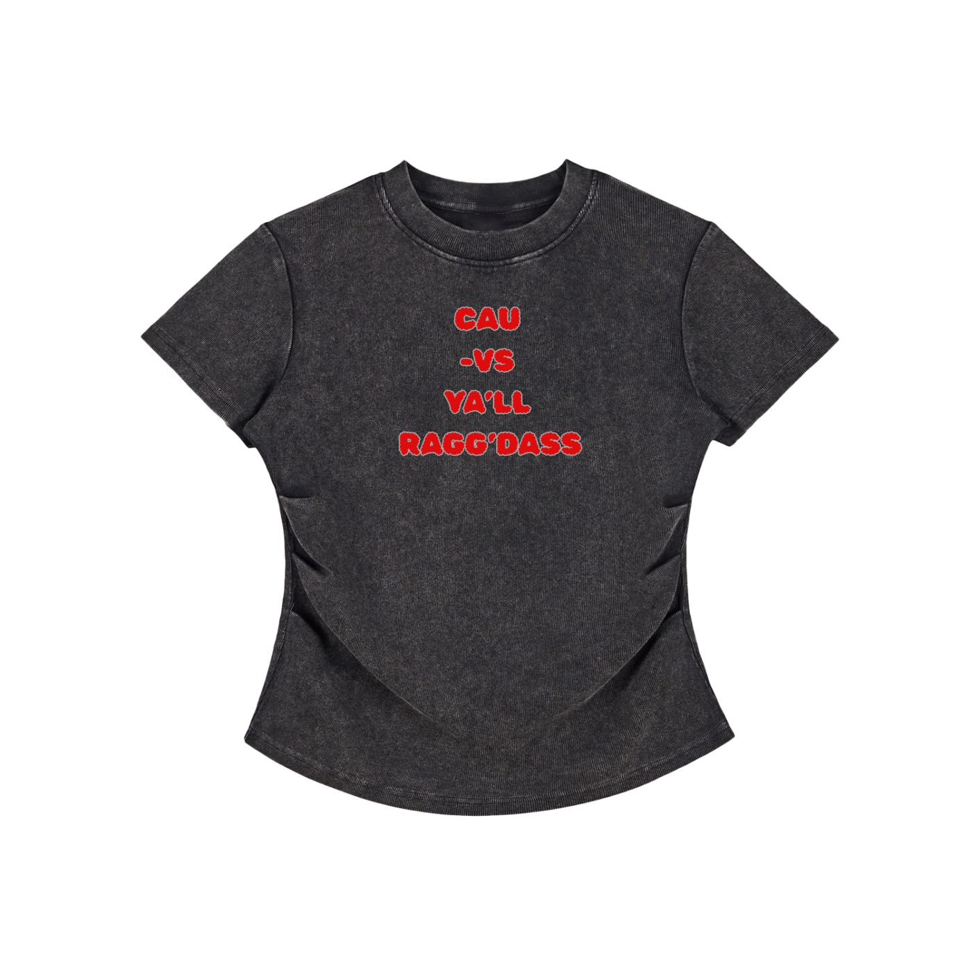 CAU Shirt, CAU Tshirt, Clark Atlanta University, Clark Atlanta Tee, CAU Vintage Washed Bodycon Cotton T-Shirt | Ragg’Dass